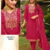 Brand: Vitara Catalog Name: Sunidhi Style: Ethnic Embroidered 3-Piece Suit Set Designs: 8 Size Set: M (38), L (40), XL (42), XXL (44) Occasion: Festive, Partywear, Boutique Wear