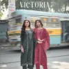 Woodee Victoria Wholesale Fancy Viscose Kurti With Bottom Dupatta