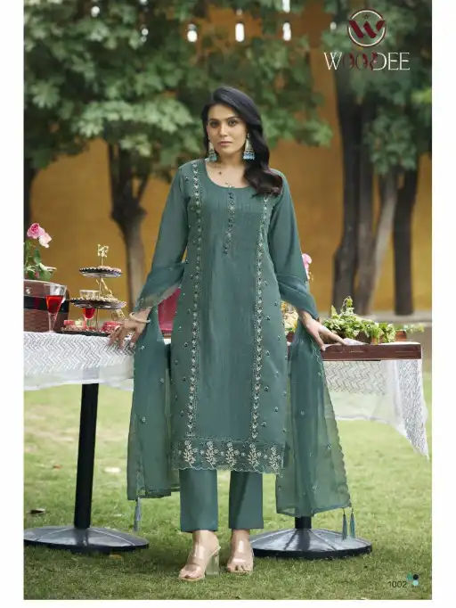 Woodee Womika Wholesale Viscose Roman Readymade Suit Collection - Image 3