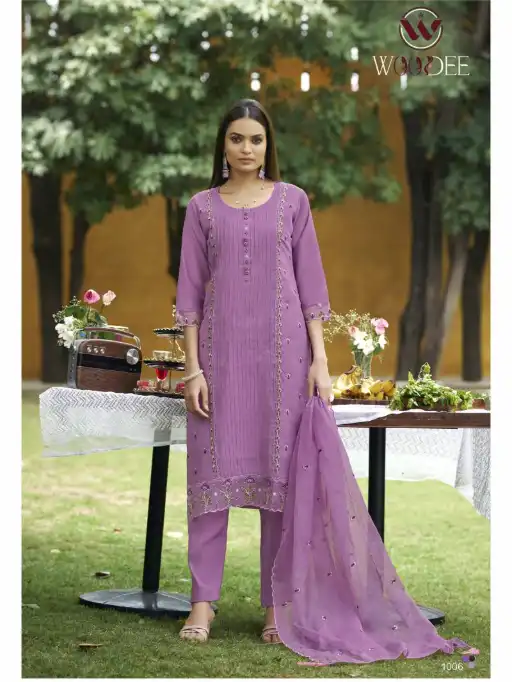 Woodee Womika Wholesale Viscose Roman Readymade Suit Collection - Image 6