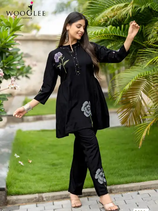 Wooglee Tulip Vol 2 Wholesale Rayon Slub Co-Ord Set Collection - Image 3