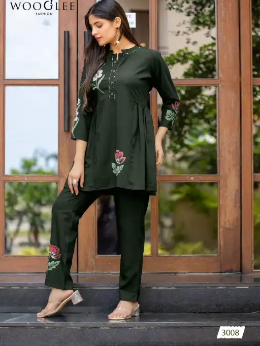 Wooglee Tulip Vol 2 Wholesale Rayon Slub Co-Ord Set Collection - Image 5