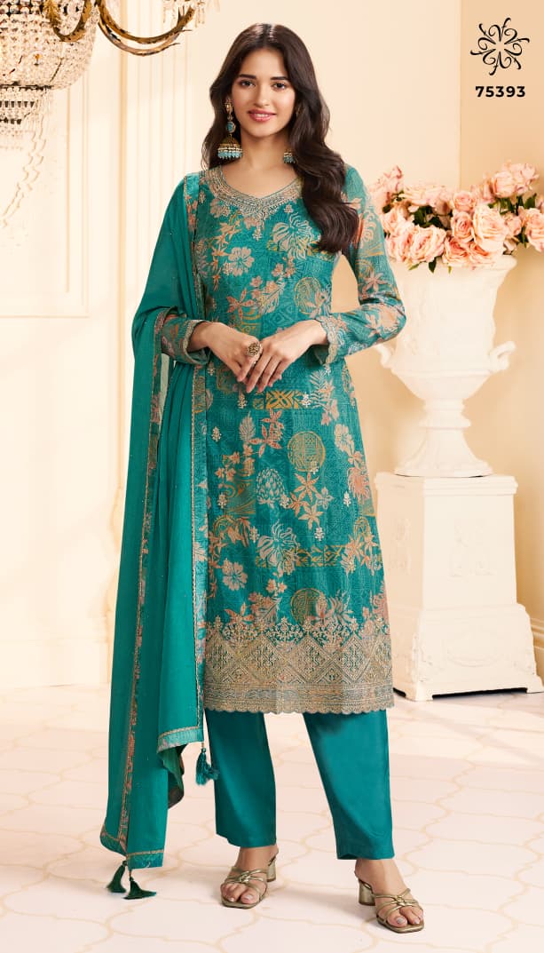 Vinay Kuleesh Roop Embroidery Chinon Suit Catalog - Image 2