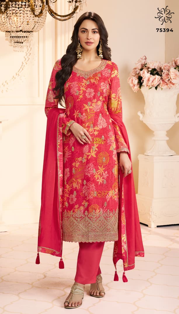 Vinay Kuleesh Roop Embroidery Chinon Suit Catalog - Image 6