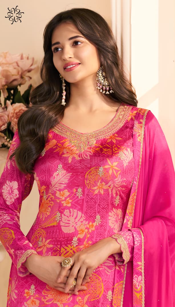 Vinay Kuleesh Roop Embroidery Chinon Suit Catalog - Image 3