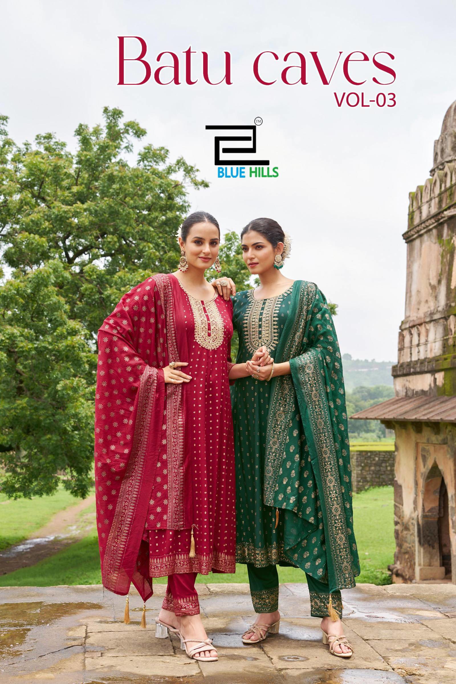 Blue Hills Batu Caves Vol 3 Rayon Embroidery Style Collection