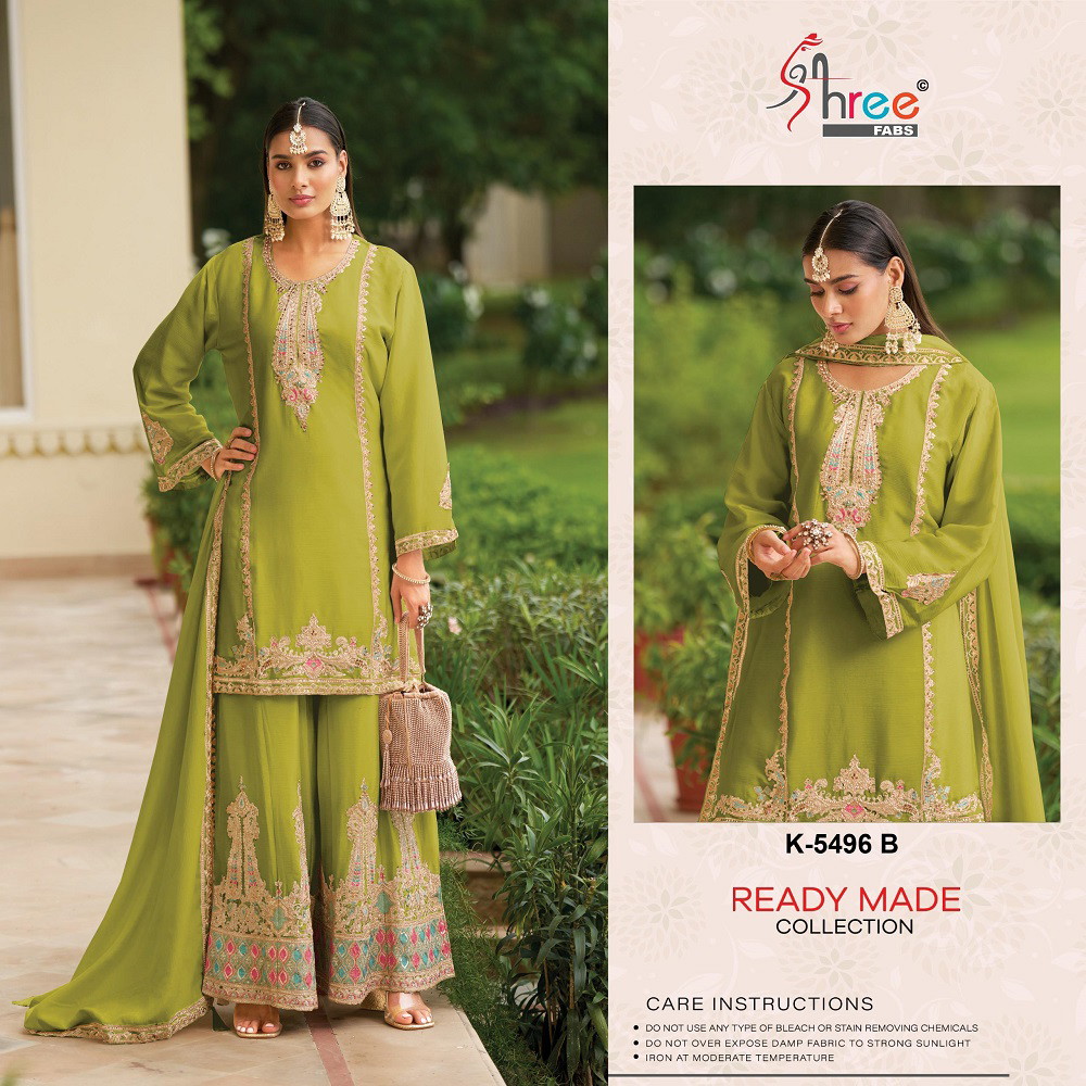 Shree R 5496 Chinon Pakistani Readymade Collection - Image 2