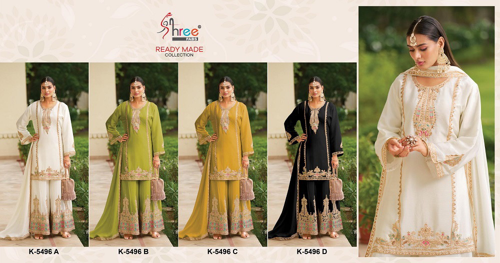 Shree R 5496 Chinon Pakistani Readymade Collection - Image 4