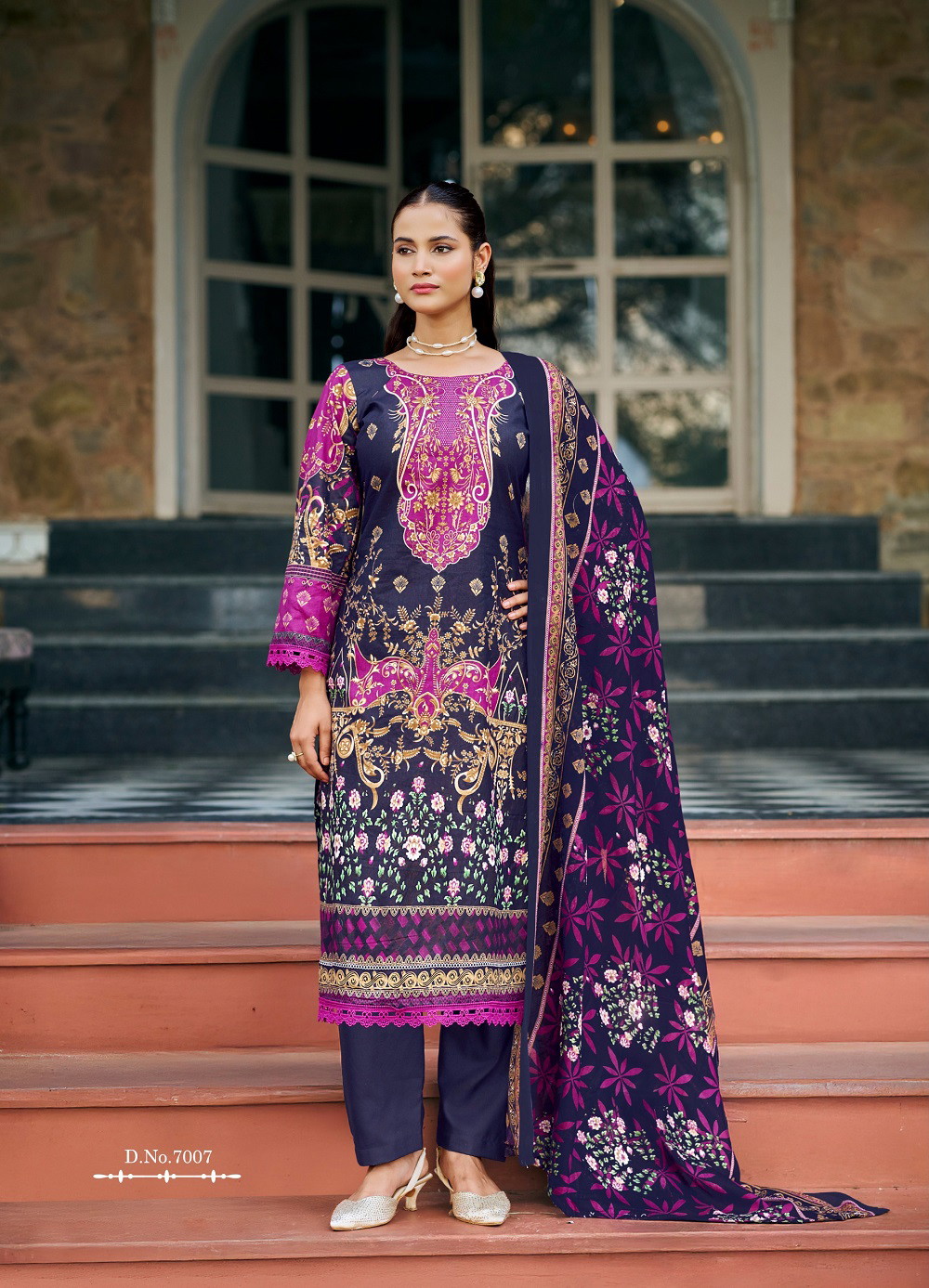 Jash Bellisha Vol 7 Cotton Printed Dress Material - Image 9