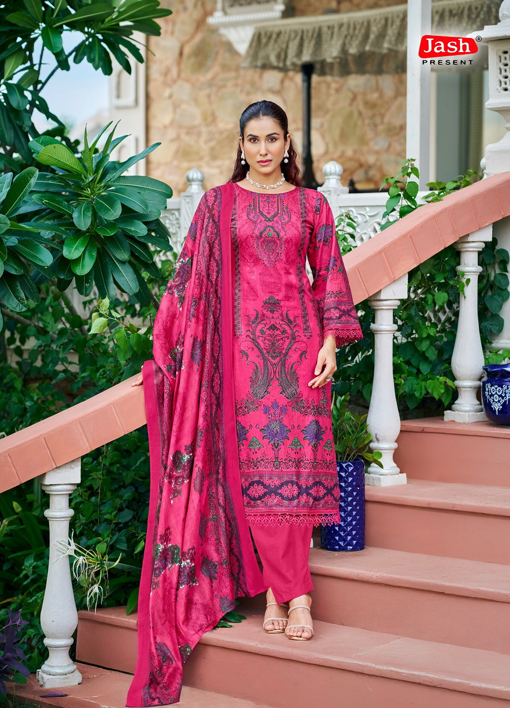 Jash Bellisha Vol 7 Cotton Printed Dress Material - Image 3