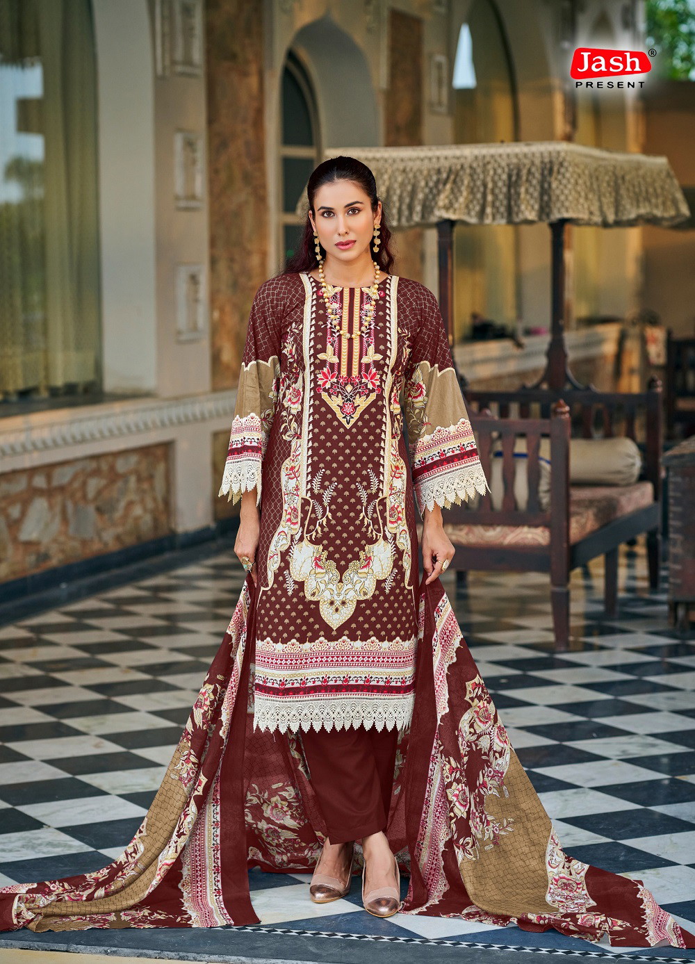 Jash Bellisha Vol 7 Cotton Printed Dress Material - Image 7