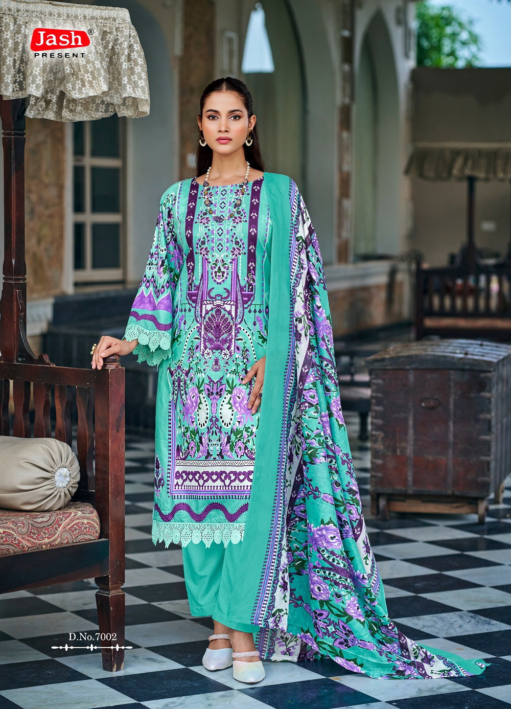 Jash Bellisha Vol 7 Cotton Printed Dress Material - Image 6
