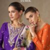 Aashirwad Anmol Wholesale Premium Chinnon Silk Readymade Gown Catalog