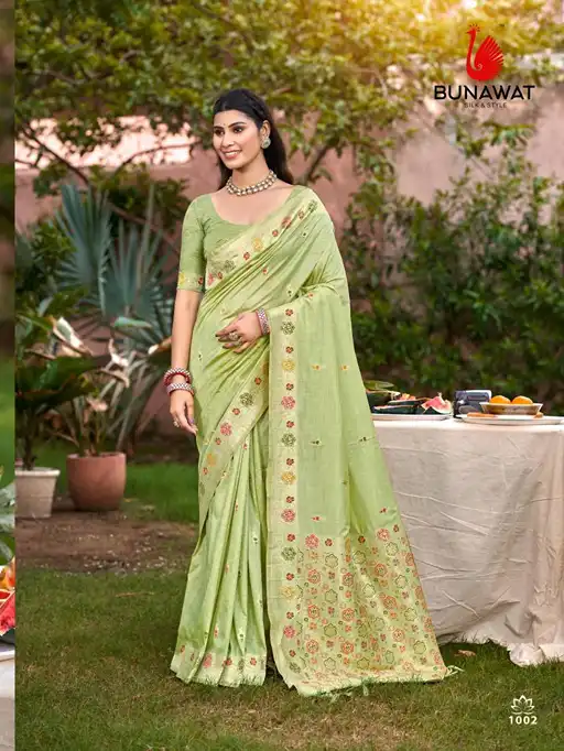 Bunawat Sobha Wholesale Heavy Assam Silk Fancy Saree Collection - Image 3