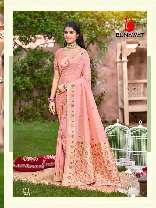 Bunawat Sobha Wholesale Heavy Assam Silk Fancy Saree Collection - Image 4