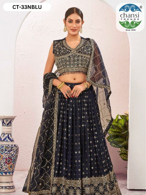 CHANSI TRENDZ 33 Series Jacquard Dola Silk Lehenga Choli Collection