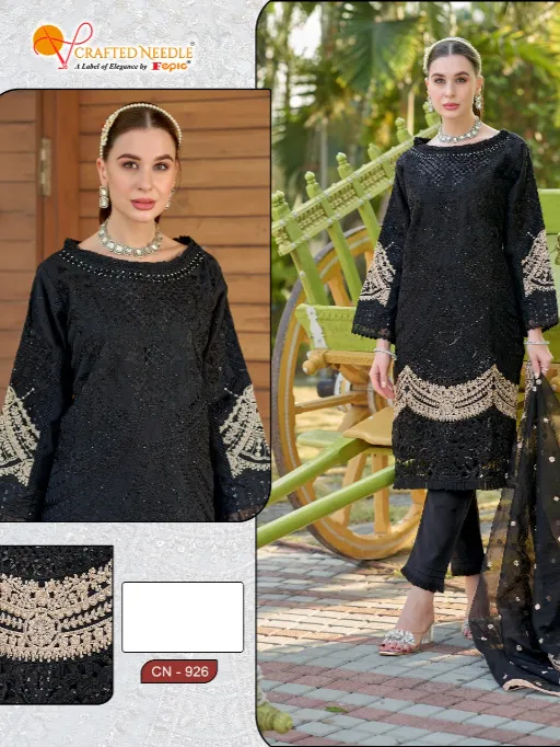 Fepic CN926 Wholesale Organza Readymade Organza Pakistani Suit