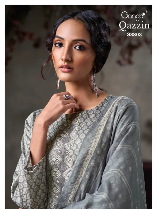 Ganga QAZZIN 3803 Wholesale Cotton Designer Salwar Kameez