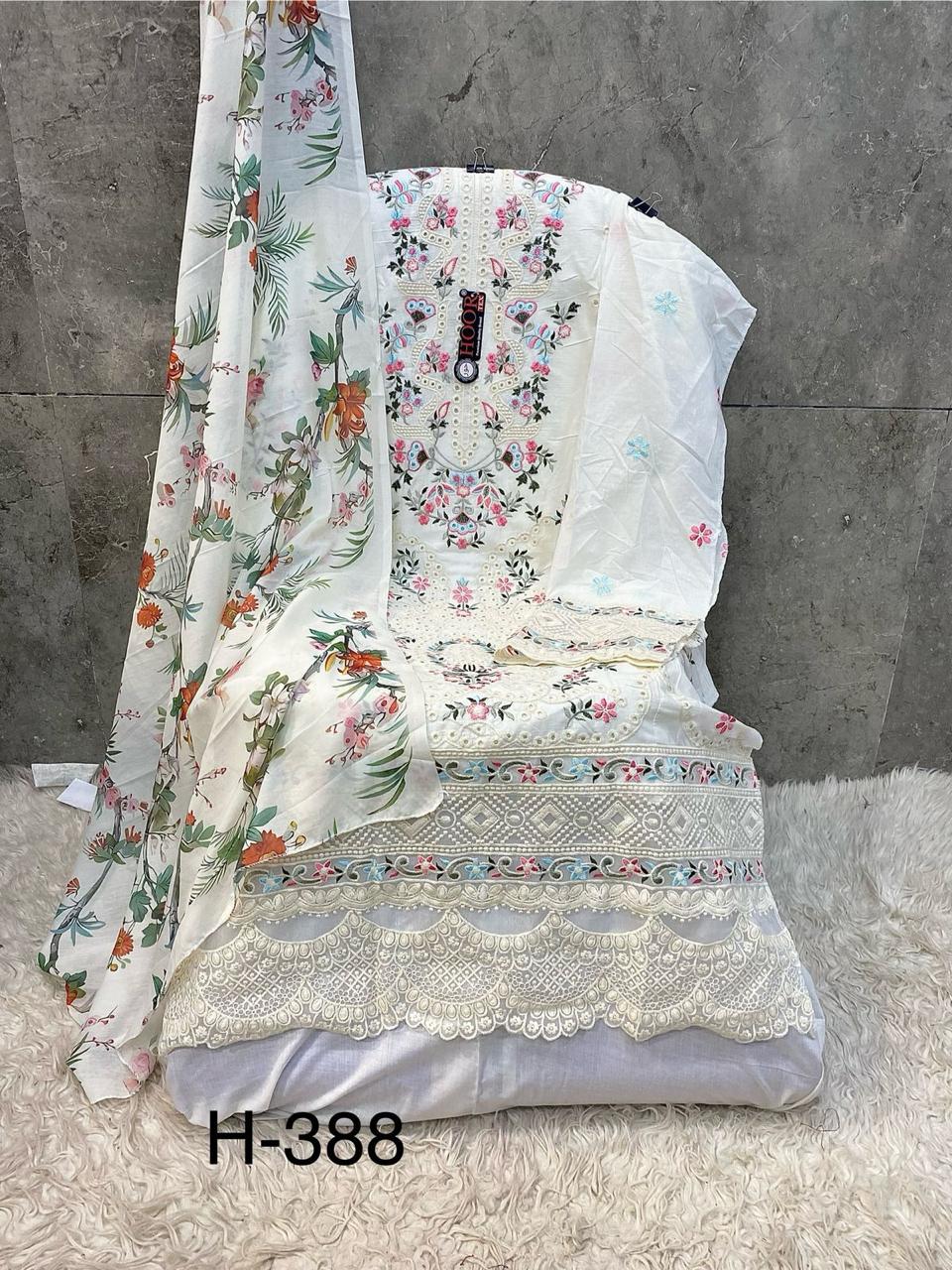 Hoor Tex H-388 Designs A to D Wholesale Heavy Cotton Pakistani Suit - Image 6