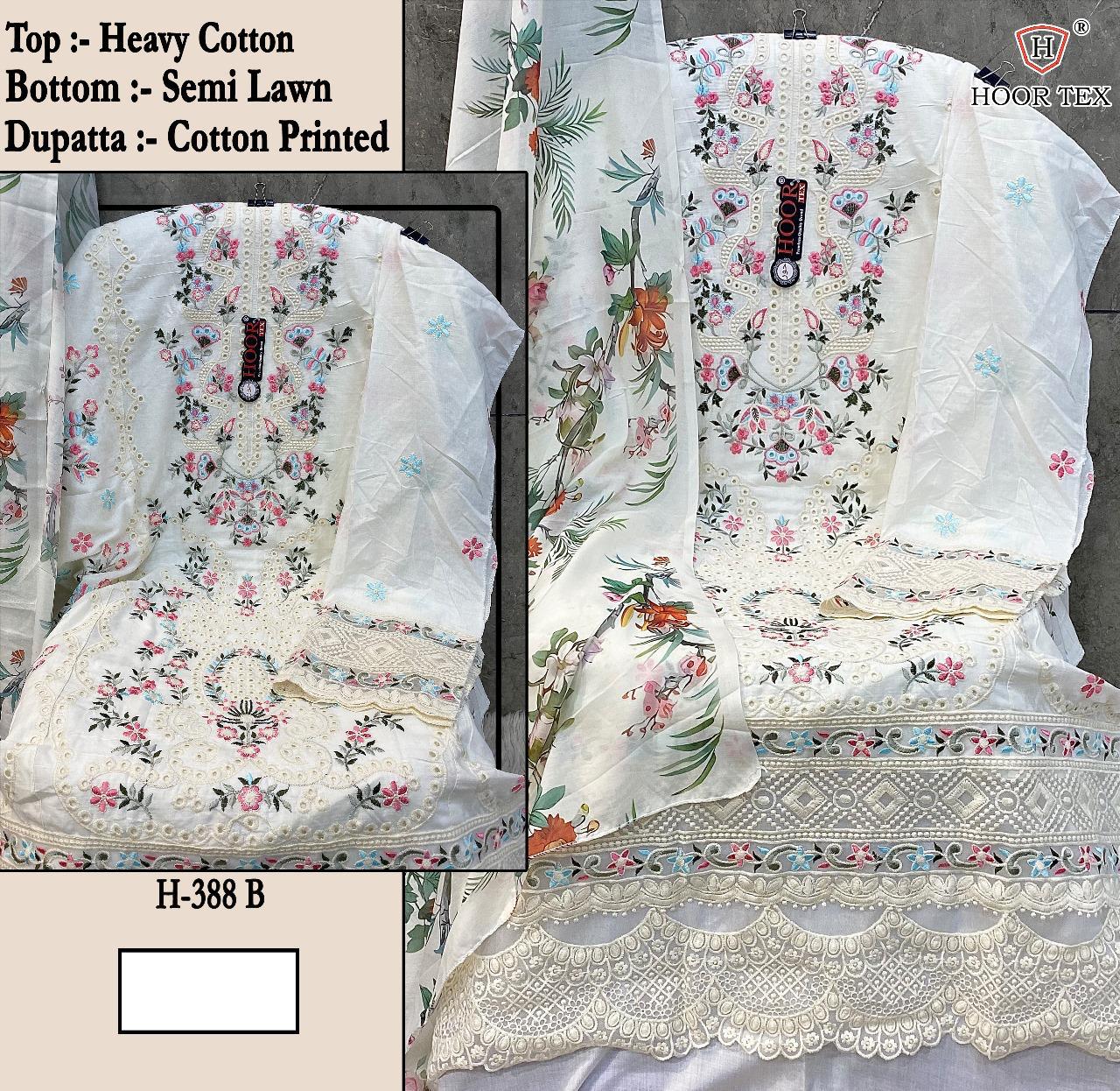 Hoor Tex H-388 Designs A to D Wholesale Heavy Cotton Pakistani Suit - Image 3