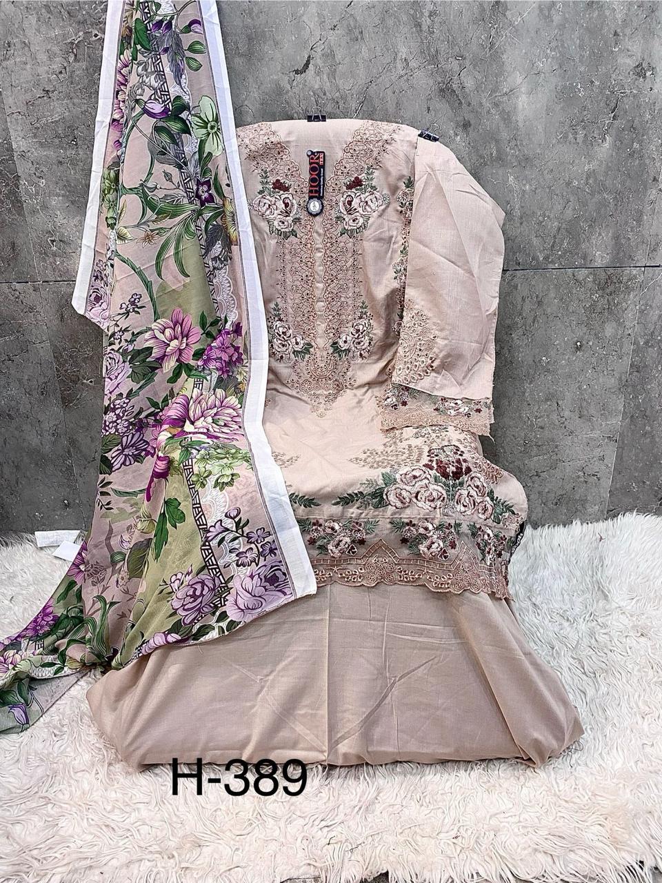 Hoor Tex H-389 A To Wholesale Cotton Printed Pakistani Salwar Suit