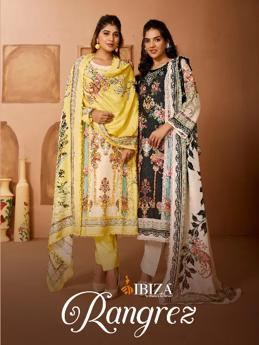IBIZA Rangrez Wholesale Bemberg Muslin Printed Salwar Suit Catalog