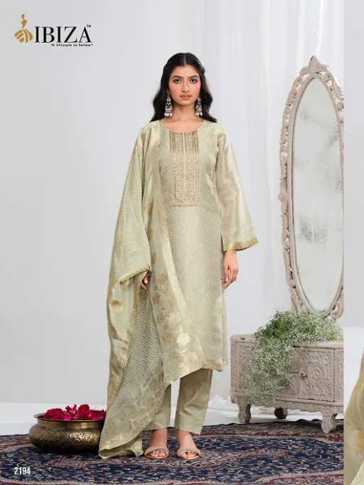 Ibiza Ishum Wholesale Shimmer Silk Embroidered Salwar Suit Collection