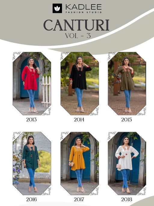 Kadlee Centuri Vol 3 Wholesale Rayon Wrinkle Kurti Collection - Image 7