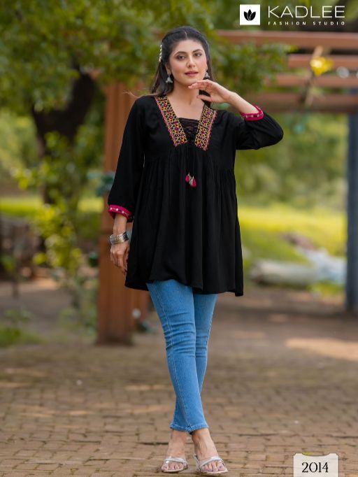 Kadlee Centuri Vol 3 Wholesale Rayon Wrinkle Kurti Collection