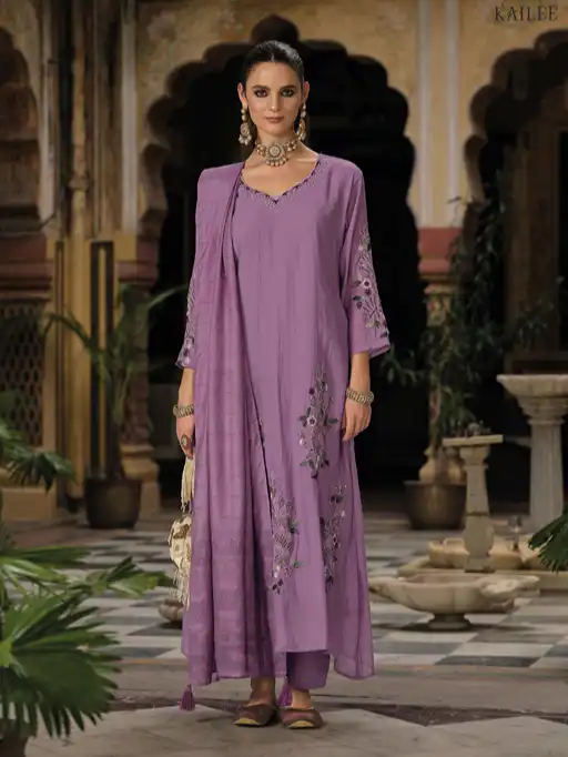 Kailee Meher Wholesale Readymade Premium Kantha Chanderi Salwar Suit - Image 6