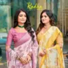 Kashvi Radha Wholesale Zari Print Georgette Saree Collection