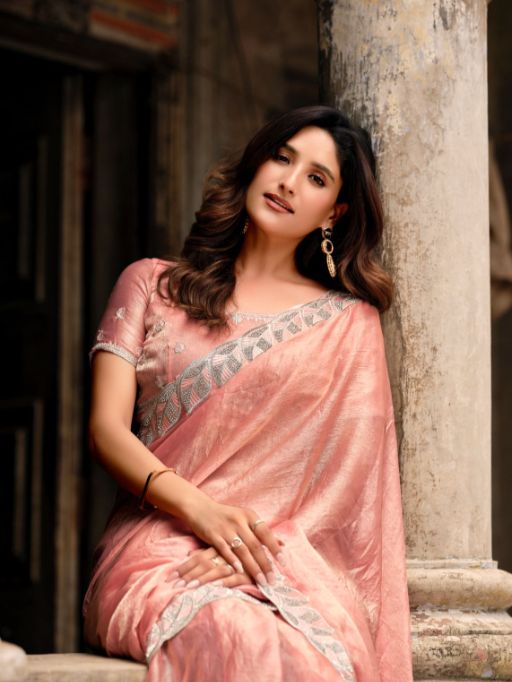 L.T. Fashions Classic Vol. 12 Wholesale NC Malai Silk Embroidery Saree Catalog - Image 10