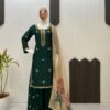 LG-1996 Embroidered Chinon Sequence Readymade Sharara Suit