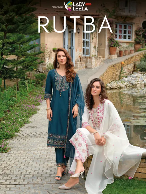 Lady Leela Rutba Wholesale Readymade Embroidered Viscose Silk Suit