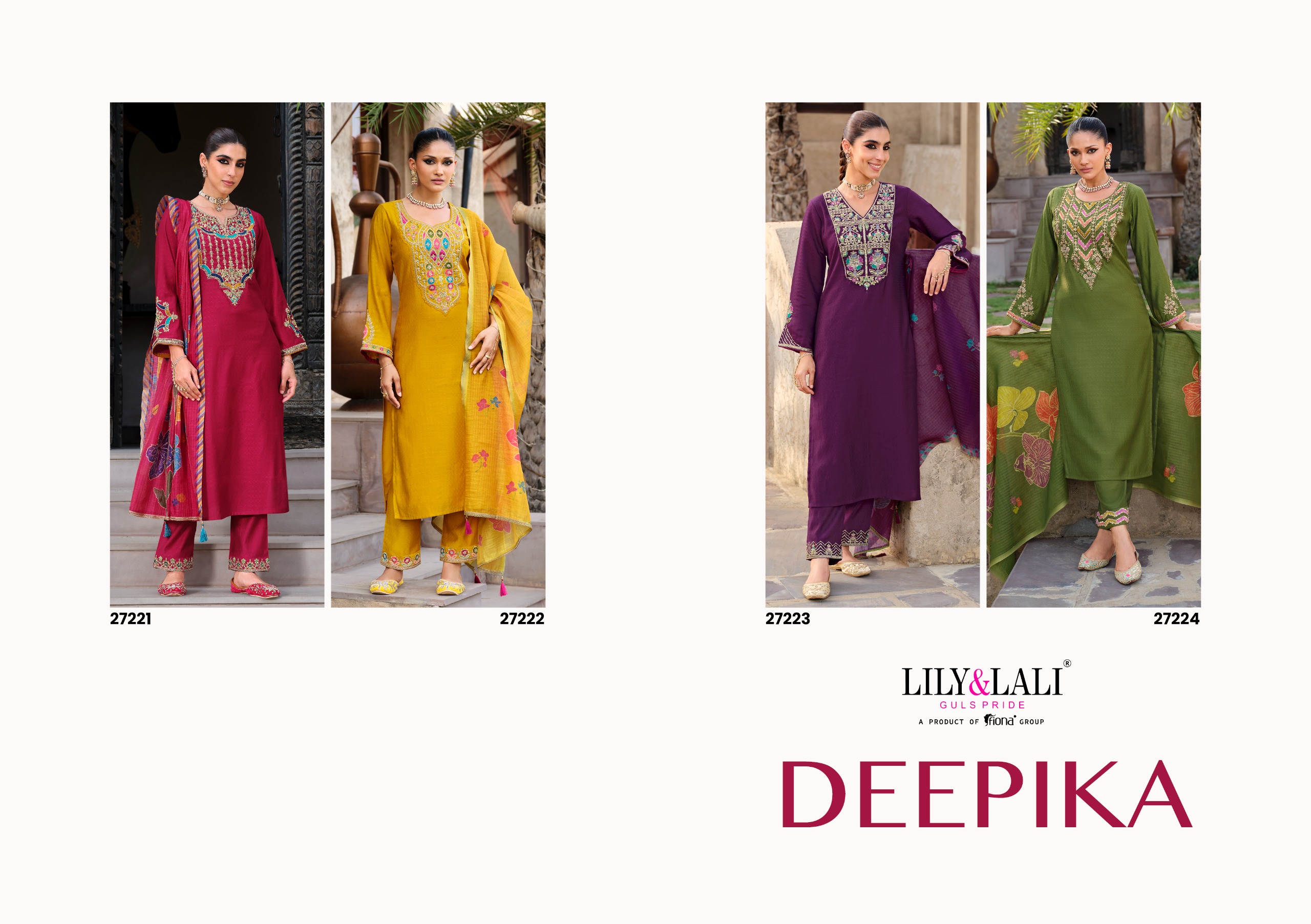 Lily & Lali Deepika Wholesale Festival Designer Silk Readymade Salwar Suit Collection - Image 7
