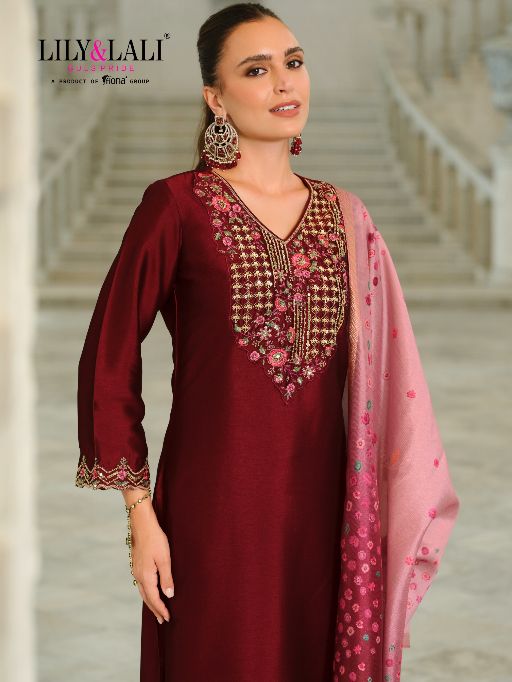 Lily & Lali Monica Readymade Wholesale Festival Silk Salwar Suit