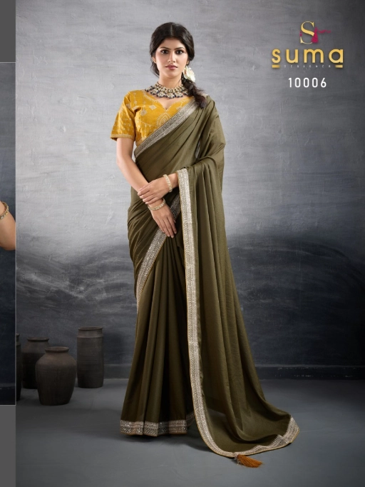 Suma Designer Mehar Star Georgette with Heavy Border Saree