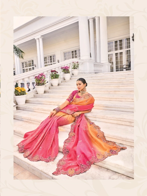 MN Shahi Poshak-3 Silk Banarasi Wholesale Fancy Sarees - Image 5