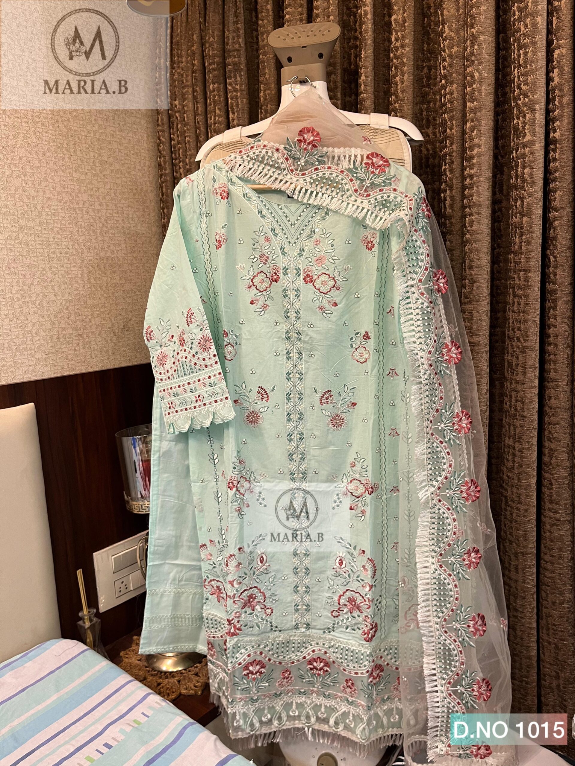 Maria.B 1014 Readymade Cotton Embroidered Pakistani Suit Catalog