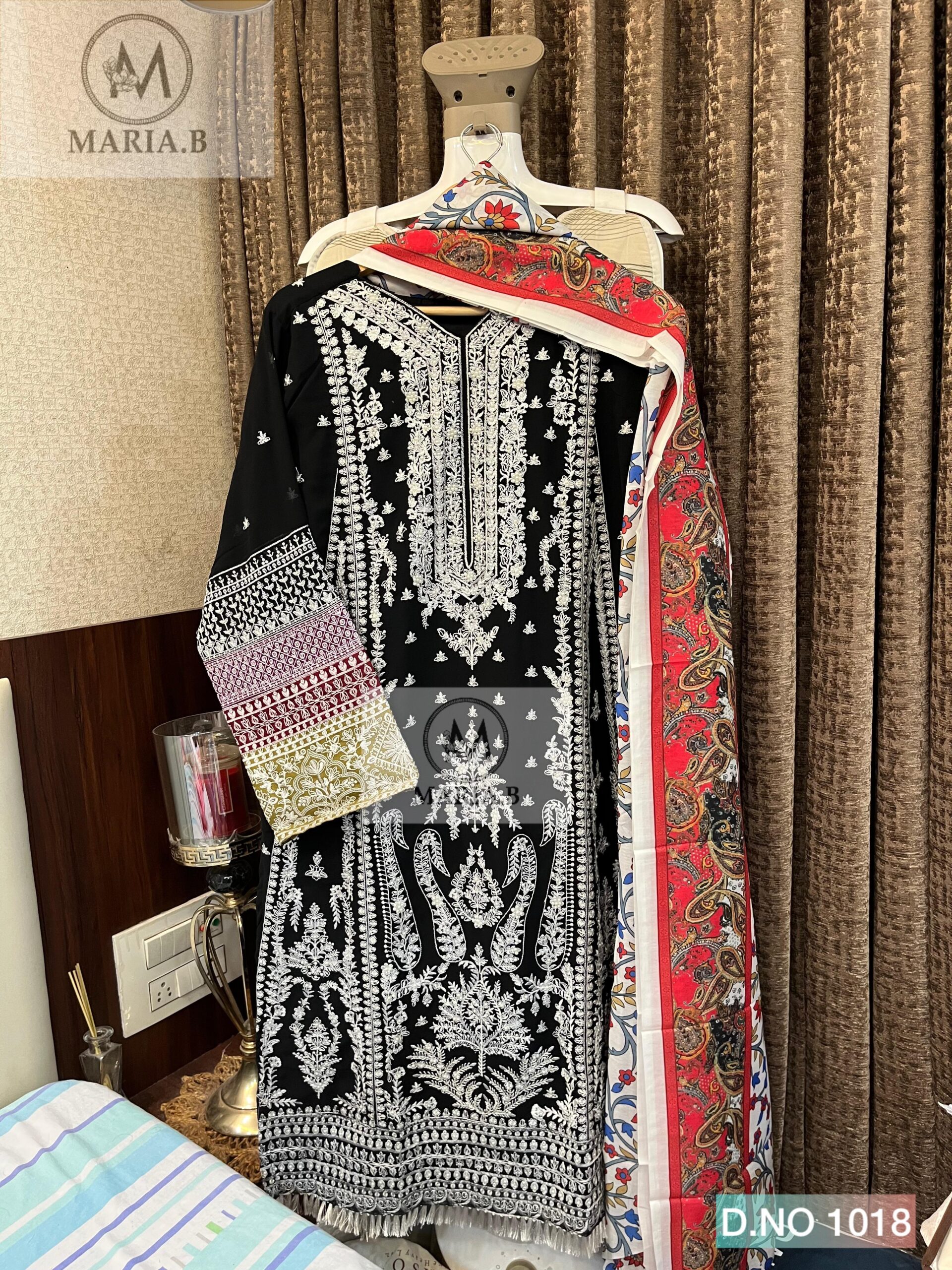 Maria.B D.NO 1018 Wholesale Readymade Georgette Pakistani Suit