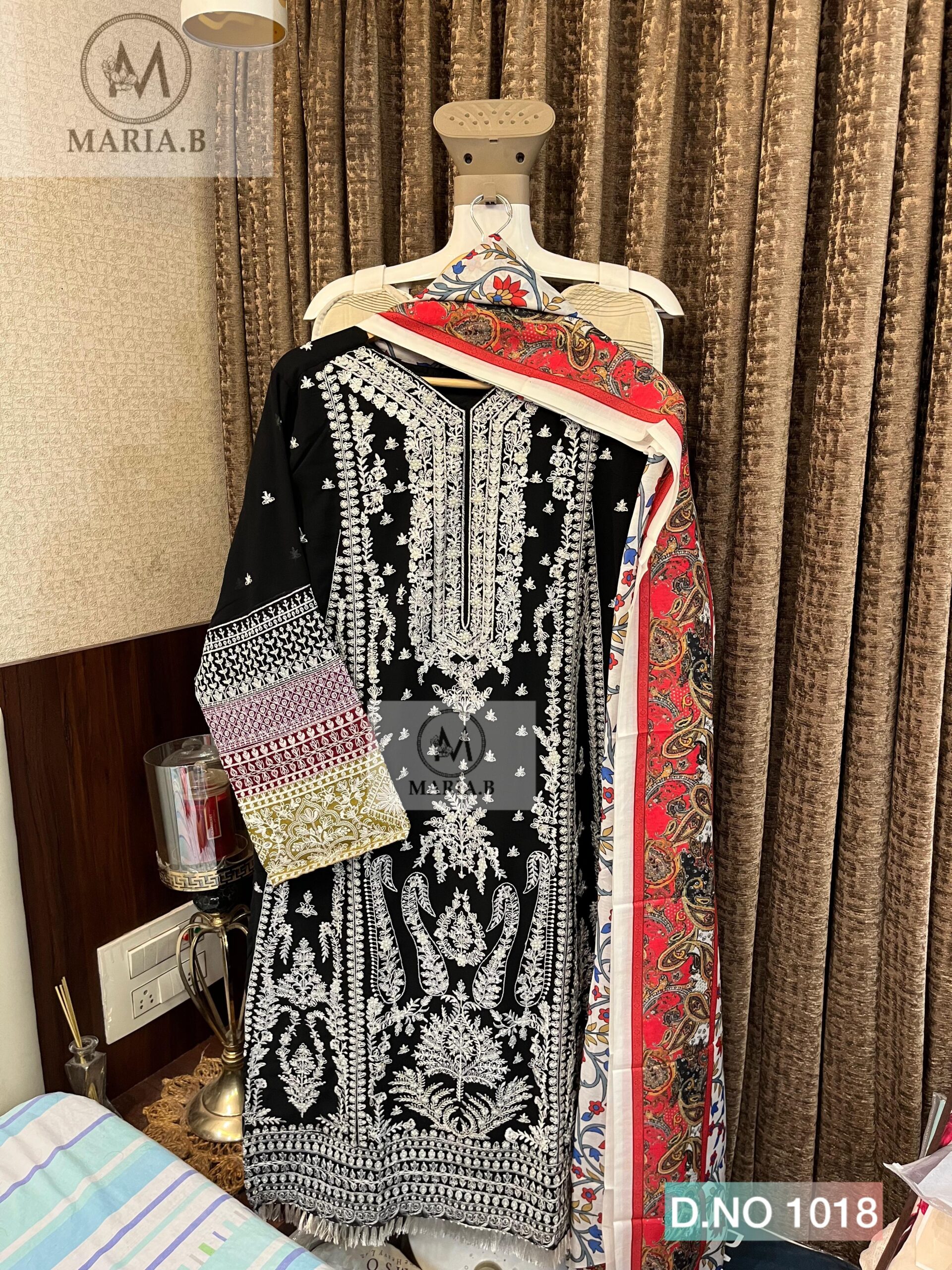 Maria.B D.NO 1018 Wholesale Readymade Georgette Pakistani Suit - Image 2