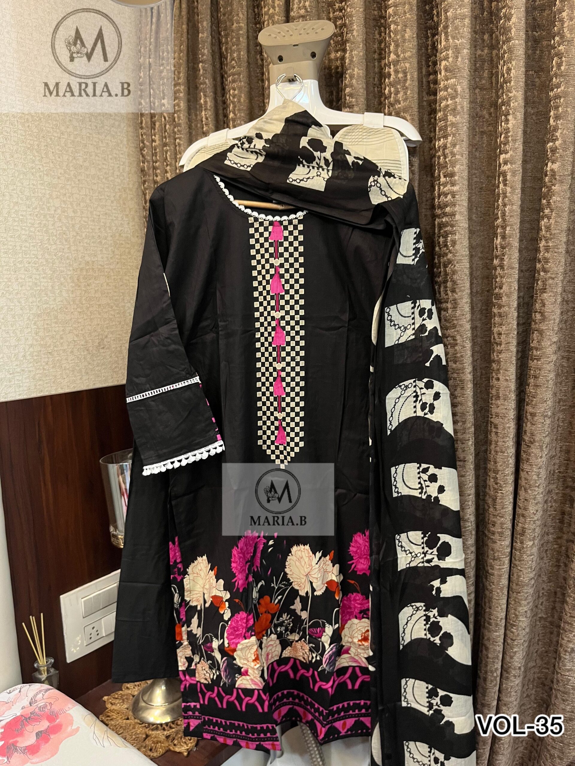 Maria.B Stitch Vol-35 Readymade Cotton Pakistani Suit Wholesale Collection