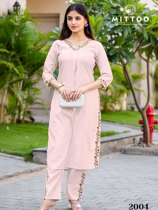 Mittoo Ansuya Wholesale Premium Gadhawal Kurti With Bottom