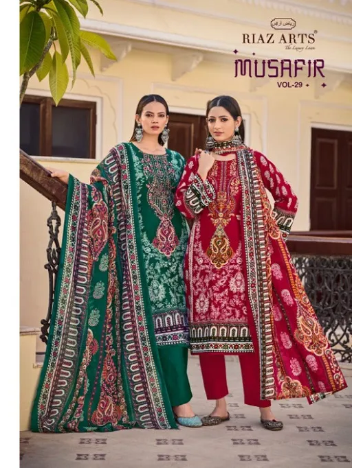 Mumtaz Arts Riaz Arts Musafir Vol 29 Wholesale Readymade Salwar Suit