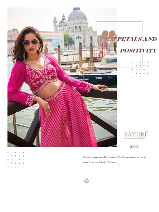 Sayuri Naina Wholesale Viscose Silk Indo Western Catalog - Image 6