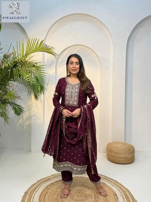 Naisha K 216 Vol 3 Wholesale Rayon Self Dobby Kurti With Bottom Dupatta