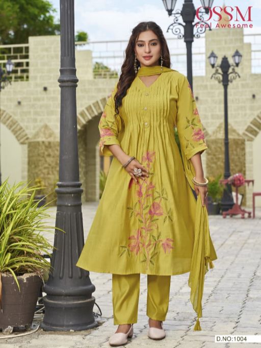 OSSM Festive Stories Vol 05 Wholesale Roman Silk Anarkali Kurti Catalog - Image 7