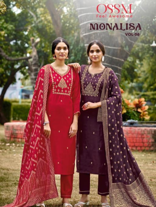 OSSM Monalisa Vol 06 Wholesale Readyamade Fancy Embroidered Salwar Suit