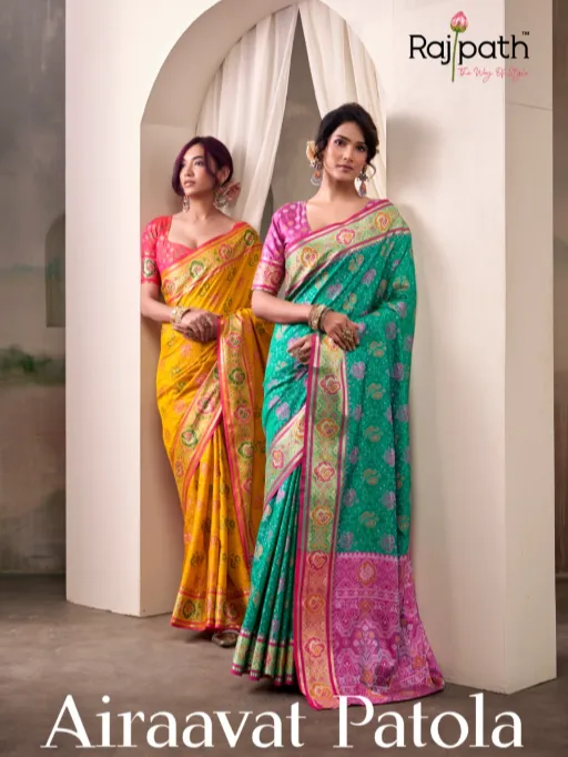 RajPath Airavat Patola Silk Saree Collection