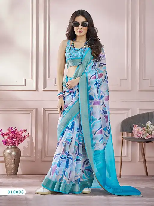 RajPath Bliss Style Fancy Fabric Saree Collection